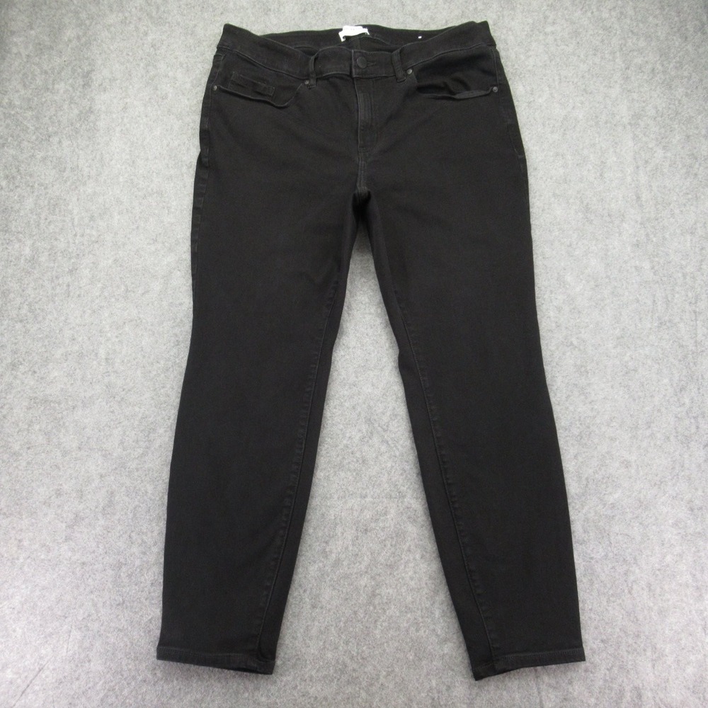 Lane Bryant Women's Black Skinny Mid-Rise Stretch Jeans‎ 18